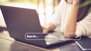 people-hand-using-laptop-computor-searching-information-internet-online-society-web-with-search-box-icon-copyspace